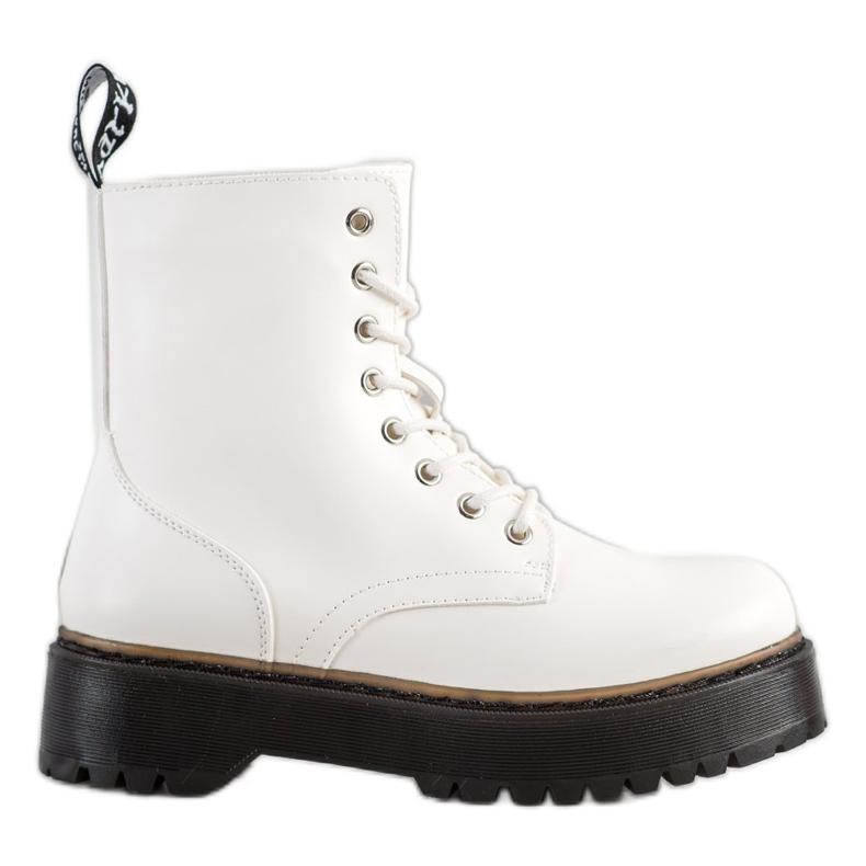 SHELOVET Botas calientes en la plataforma. blanco
