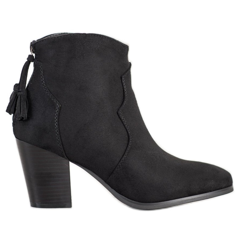 Super Mode Botas casual con cremallera negro Super Mode Botas casual con cremallera negro