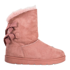SHELOVET Mukluki de moda rosa