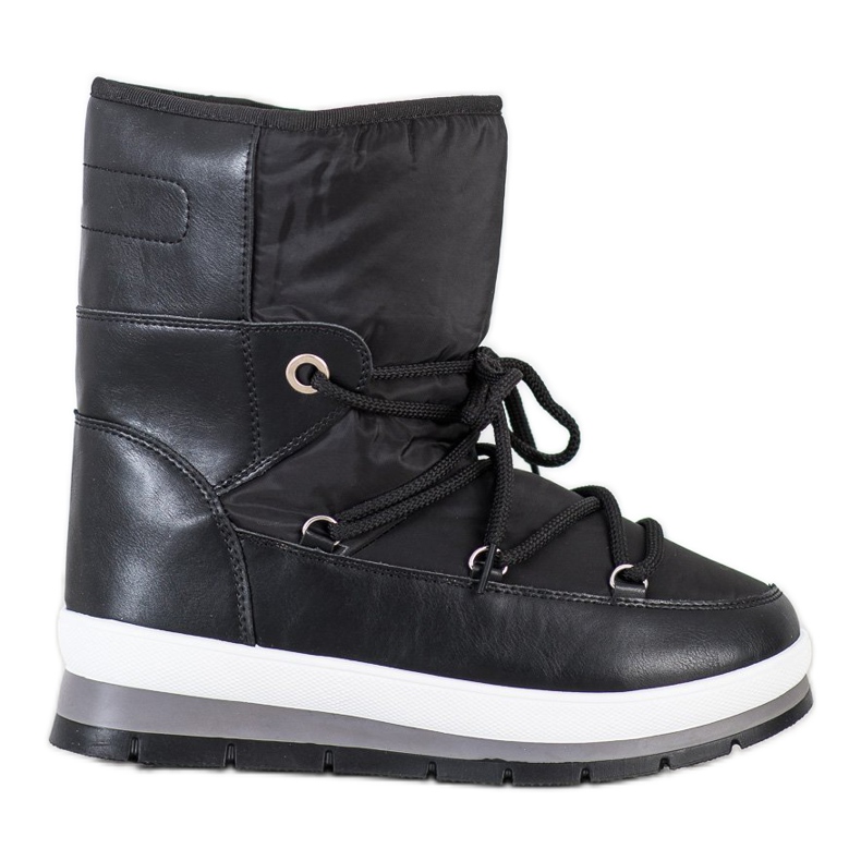 GOLL Botas de nieve cálidas negras negro