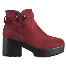Best Shoes Botas ligeras en la plataforma rojo