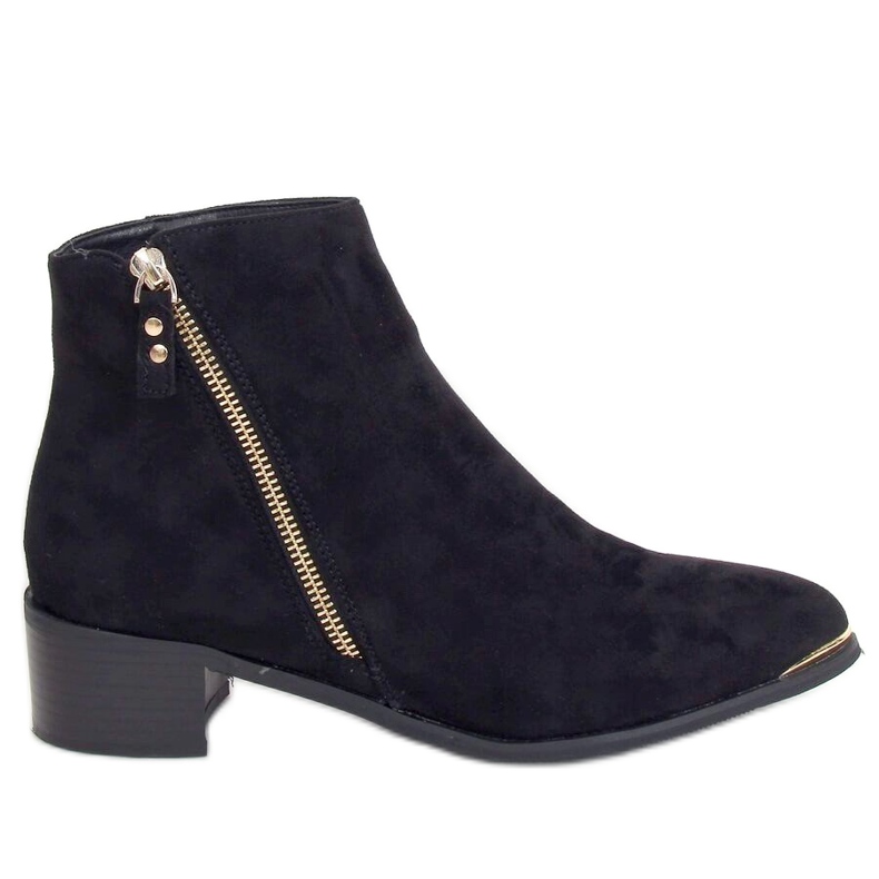 Botas puntera ante negro almendra 88168-1 Negro