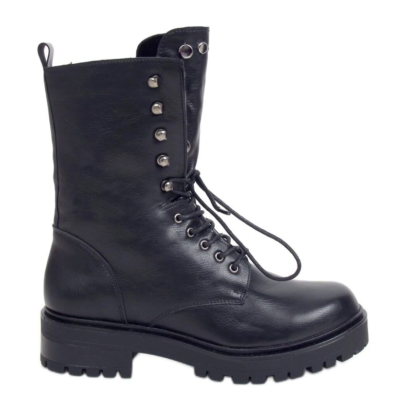 Botas militares negras con cordones NC1092 Black negro