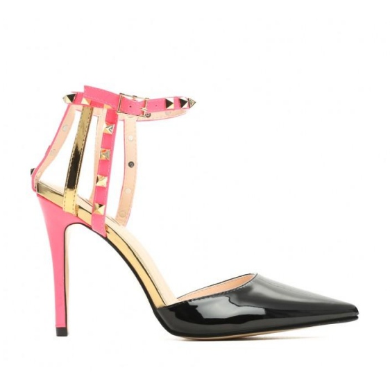 Vices Mordazas 1422-1 Negro Fushia 36 41 rosado dorado