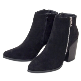 Botas negras de tacón ancho TX-1873 Black negro