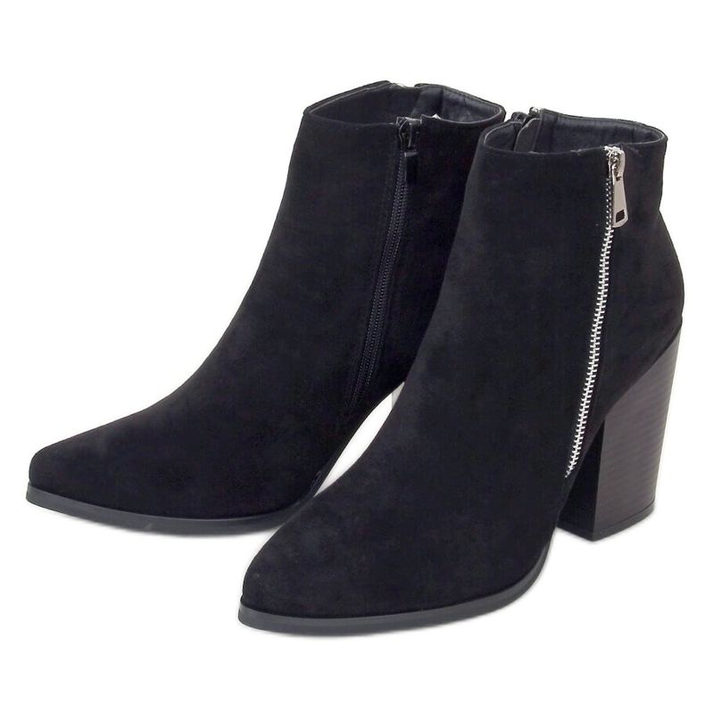 Botas negras de tacón ancho TX-1873 Black negro Botas negras de tacón ancho TX-1873 Black negro