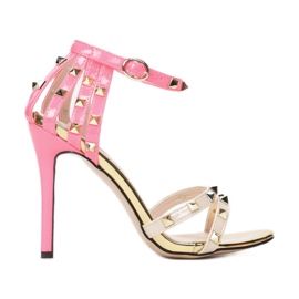 Vices Mordazas 1420-14A Beige Fushia 36 41 rosa