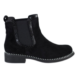 Bestelle Botas Jodhpur de ante negras negro
