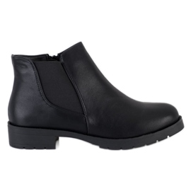 Nio Nio Botines negros en una cremallera