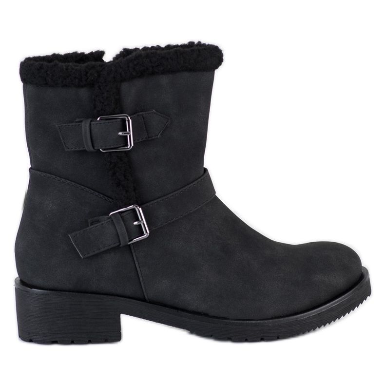 Cm Paris Botas negras con hebillas negro