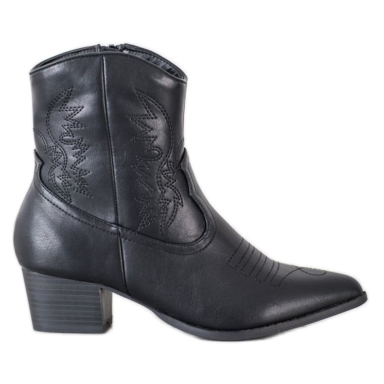 SHELOVET Botas vaqueras con estampado negro