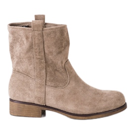 Seastar Botas de gamuza sin cordones marrón