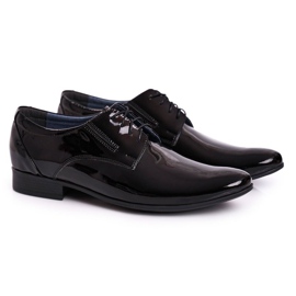 Bednarek Polish Shoes Pantuflas Bednarek de Hombre Piel Lacada Negra negro