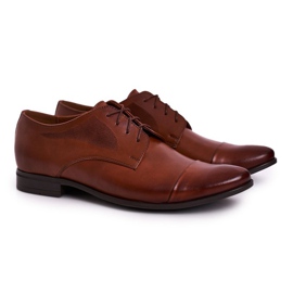 Bednarek Polish Shoes Pantuflas Bednarek de cuero marrón para hombre