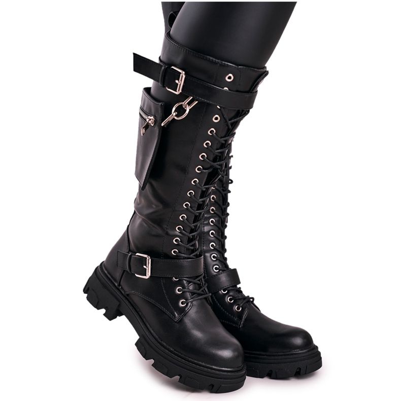 PS1 Botas cálidas para mujer con riñón desmontable Black Brooklyn negro
