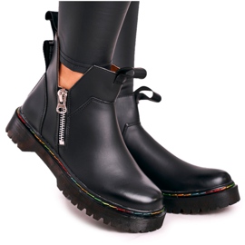 Botines chelsea de mujer con costuras de colores negro Addison