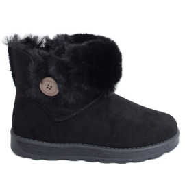 Botas de nieve con botón negro 258 Negro