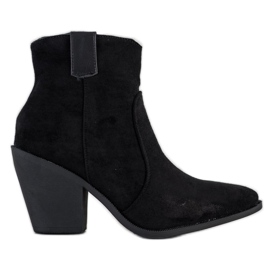 Small Swan Botas de moda en Spitz negro