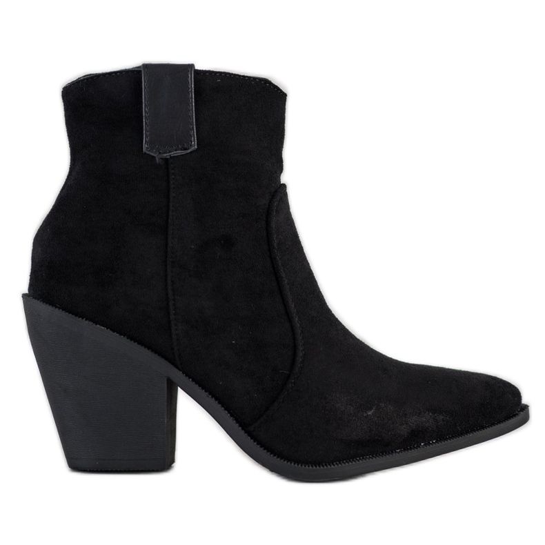 Small Swan Botas de moda en Spitz negro Small Swan Botas de moda en Spitz negro