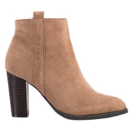 Seastar Botines de gamuza en una barra beige