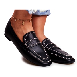 LU BOO Mocasines para mujer Lords Black Harriet jets negro