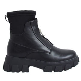 Botas negras de suela alta NS155-1 Black negro