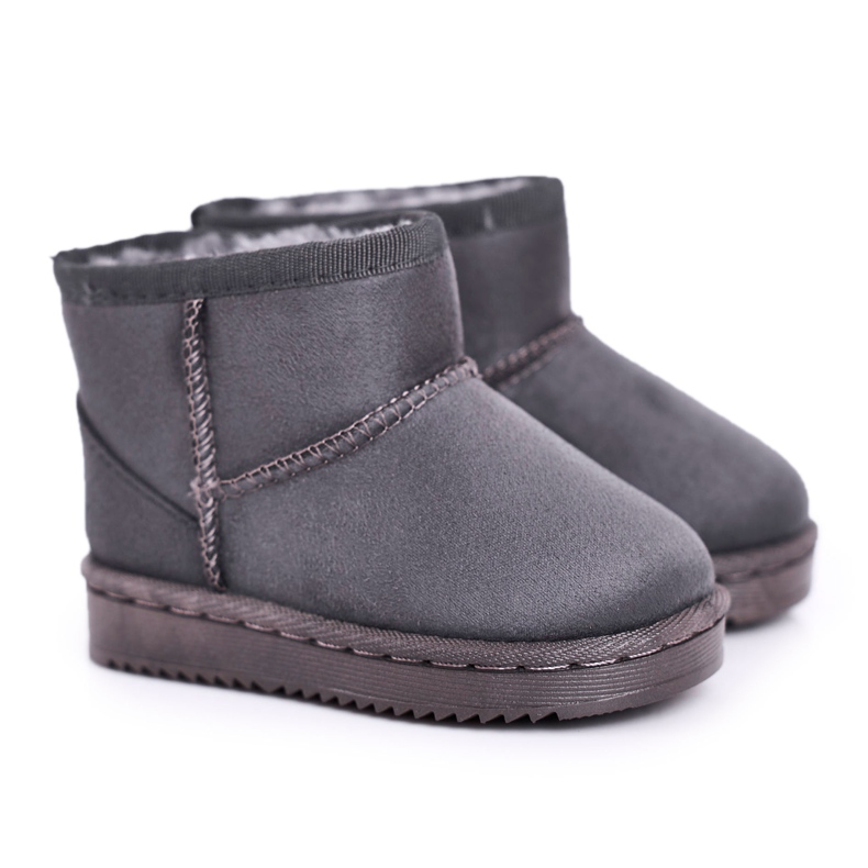 Botas de nieve para niños cálidos para jóvenes Grey Gooby gris Botas de nieve para niños cálidos para jóvenes Grey Gooby gris
