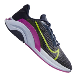 Calzado de entrenamiento Nike ZoomX SuperRep Surge W CK9406-420 azul marino rosado gris verde
