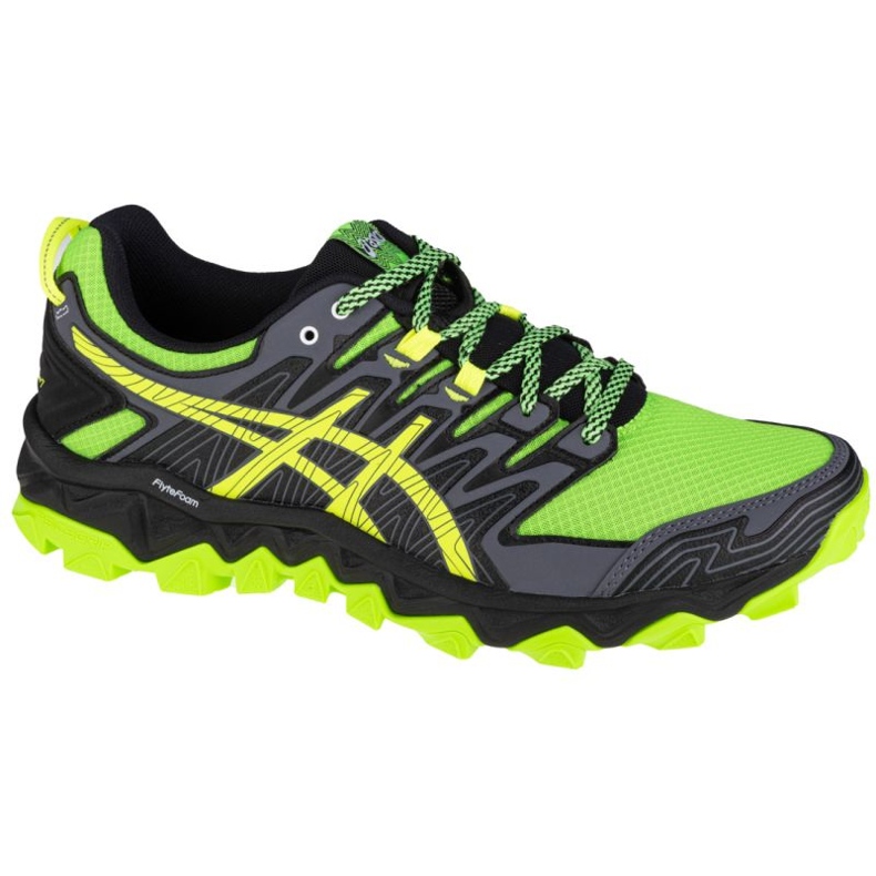 Asics Gel-FujiTrabuco 7 M 1011A197-300 negro gris verde amarillo