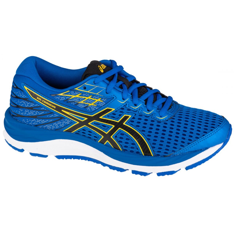 Asics Gel-Cumulus 21 Gs W 1014A069-401 negro azul amarillo Asics Gel-Cumulus 21 Gs W 1014A069-401 negro azul amarillo