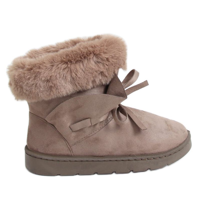 Botas de nieve beige para mujer A974 Khaki Botas de nieve beige para mujer A974 Khaki
