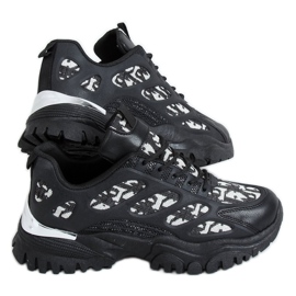 Zapatillas deportivas de mujer negras VL123 Black negro