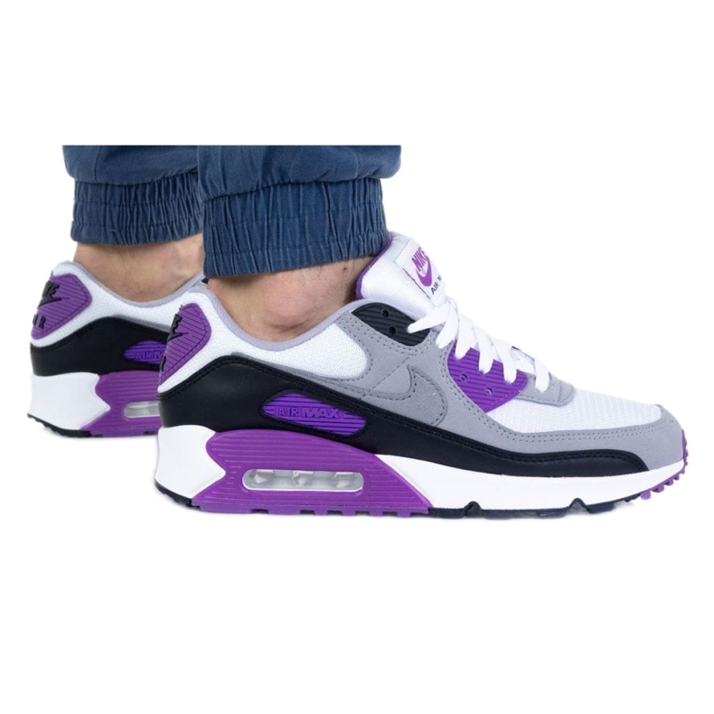 Nike Air Max 90 M CD0881-104 blanco negro violeta gris