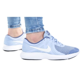 Zapatilla Nike Revolution 4 Gs Jr 943306-401 blanco azul
