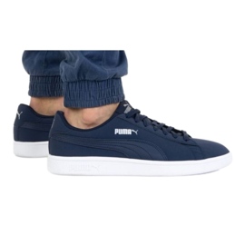 Zapatos Puma Smash V2 Buck M 365160 15 azul