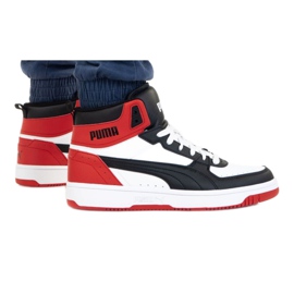 Puma Rebound Joy M 374765 03 blanco negro rojo