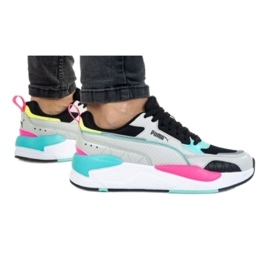 Puma X-Ray 2 Square M 373108 04 negro rosado gris verde