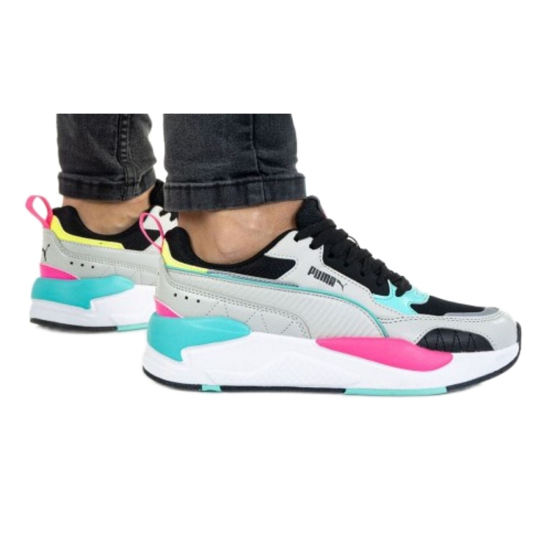 Puma X-Ray 2 Square M 373108 04 negro rosado gris verde Puma X-Ray 2 Square M 373108 04 negro rosado gris verde