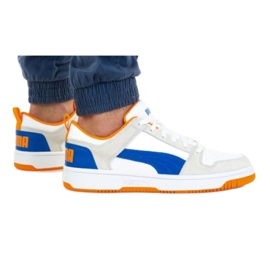 Puma Rebound Layup Lo Sd M 370539 04 blanco azul naranja gris Puma Rebound Layup Lo Sd M 370539 04 blanco azul naranja gris