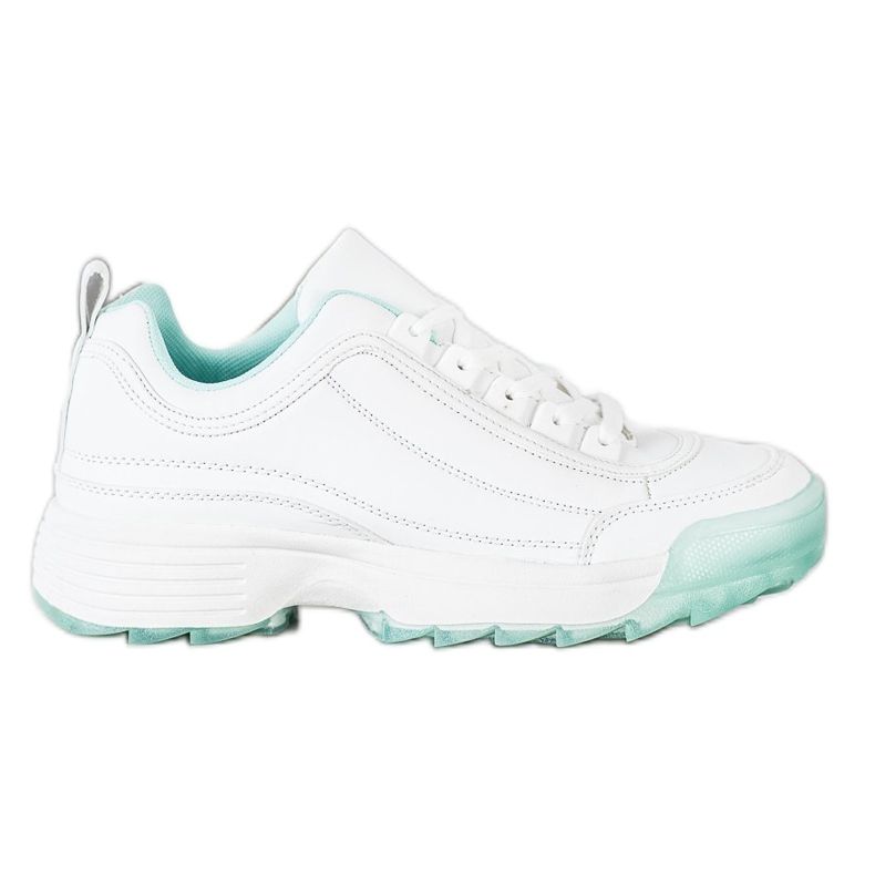 Kylie Zapatillas de moda blanco verde Kylie Zapatillas de moda blanco verde