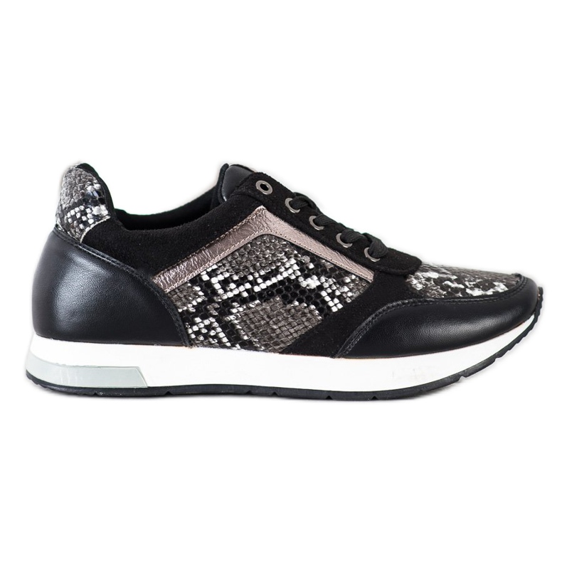 Kylie Zapatillas de moda blanco negro gris