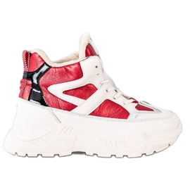 Seastar Botines deportivos de moda blanco negro rojo