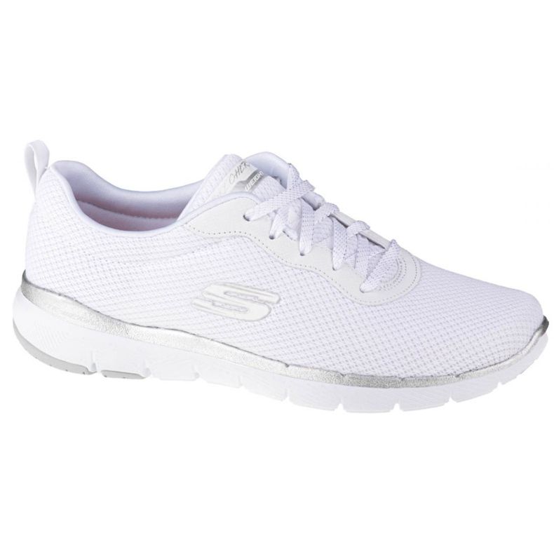 Skechers Flex Appeal 3.0 W 13070-WSL blanco plata Skechers Flex Appeal 3.0 W 13070-WSL blanco plata