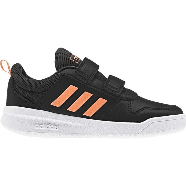 Zapatillas adidas Tensaur C para niños negras y naranjas EF1099 negro