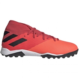 Botas de fútbol adidas Nemeziz 19.3 Tf M EH0286 rojo naranjas y rojos