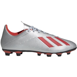 Botas de fútbol adidas X 19.4 FxG plateadas F35379 plata Botas de fútbol adidas X 19.4 FxG plateadas F35379 plata