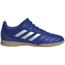 Botas de fútbol Adidas Copa 20.3 In Sala Jr EH0906 plata, azul azul
