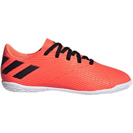 Botas de fútbol Adidas Nemeziz 19.4 In Jr EH0506 multicolor naranjas y rojos