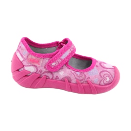Calzado infantil befado 109P162 rosado plata