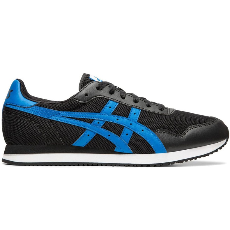Zapatillas de hombre Asics Tiger Runner negras y azules 1191A207 004 negro multicolor